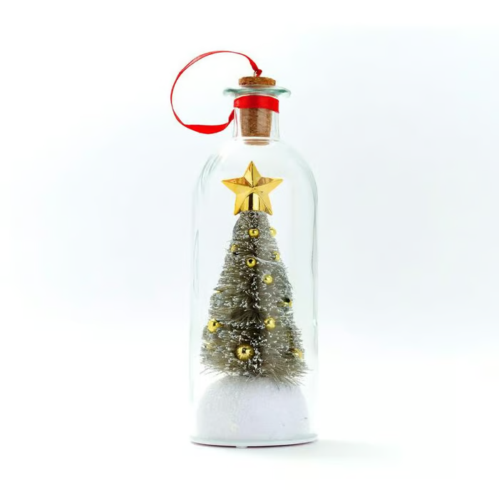 🔥Limited Time 49% Off🎄 8" Recordable Christmas Tree Message In A Bottle