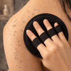 🧽 4-Pack Soft Rubber Shower Scrubber – Gentle Yet Effective, Exfoliates & Cleanses All Skin Types