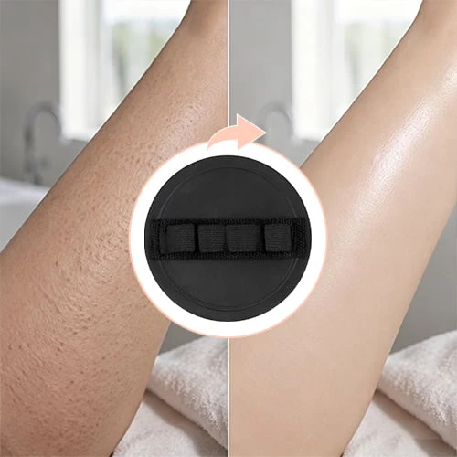🧽 4-Pack Soft Rubber Shower Scrubber – Gentle Yet Effective, Exfoliates & Cleanses All Skin Types