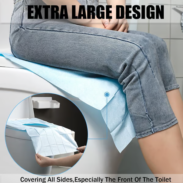 🧻 Portable Disposable Toilet Seat Covers 🚽 Sanitary Barrier Cover for Travel, Camping, Hotel & Daily Public Restroom Use