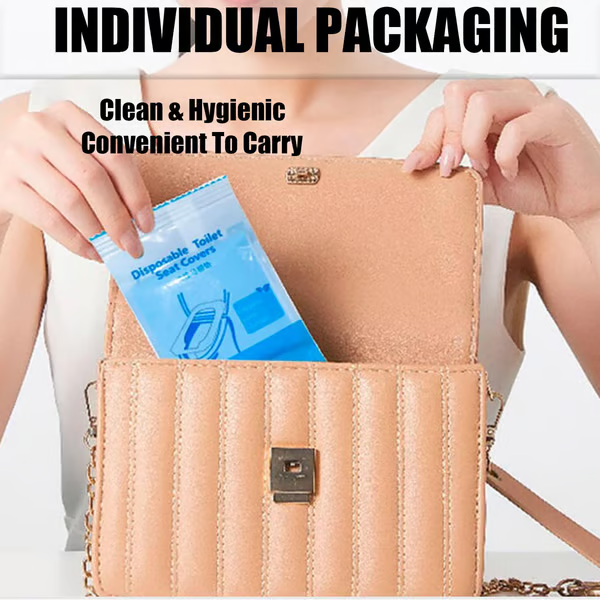 🧻 Portable Disposable Toilet Seat Covers 🚽 Sanitary Barrier Cover for Travel, Camping, Hotel & Daily Public Restroom Use