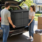 🧳 Large Capacity Storage Bin – Zippered Organizer for Blankets, Clothes & Bedding