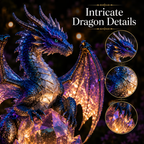 🔥 LAST DAY 50% OFF | Solar Crystal Dragon Garden Light ✨ Fantasy Outdoor Solar Decor