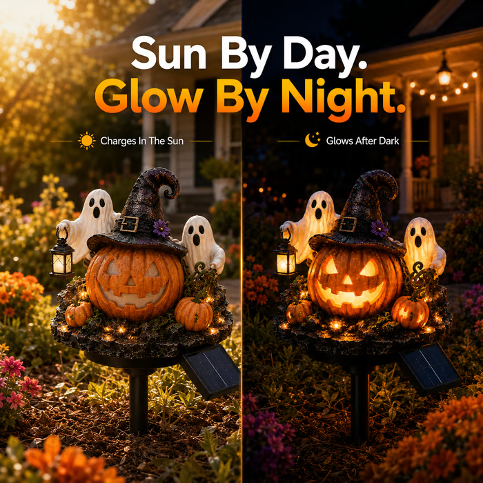 🎃Solar Halloween Pumpkin Garden Light