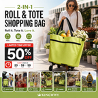 🛒 Portable Foldable Shopping Cart