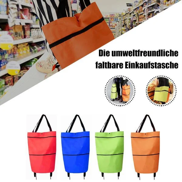 🛒 Portable Foldable Shopping Cart