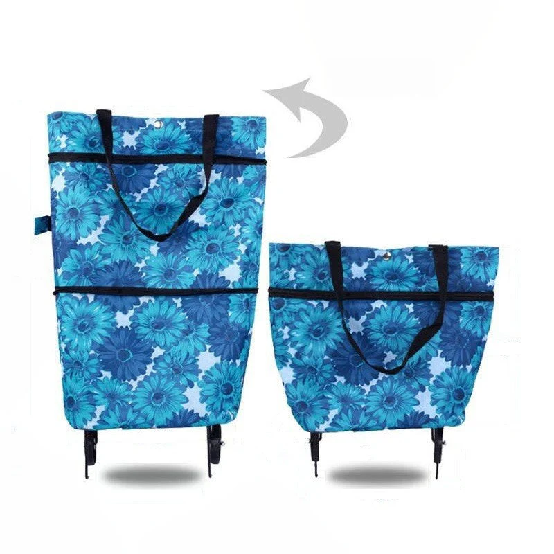 🛒 Portable Foldable Shopping Cart