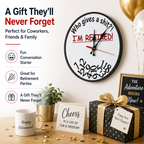 🔥LAST DAY 50% OFF⏰ "Who Cares What Time It Is? You’re Retired!" 🎉 Funny Retirement Wall Clock