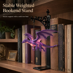 🔥LAST DAY 50% OFF - 🐉DragonGlow Hanging Purple Dragon Bookend Light