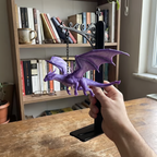 🔥LAST DAY 50% OFF - 🐉DragonGlow Hanging Purple Dragon Bookend Light