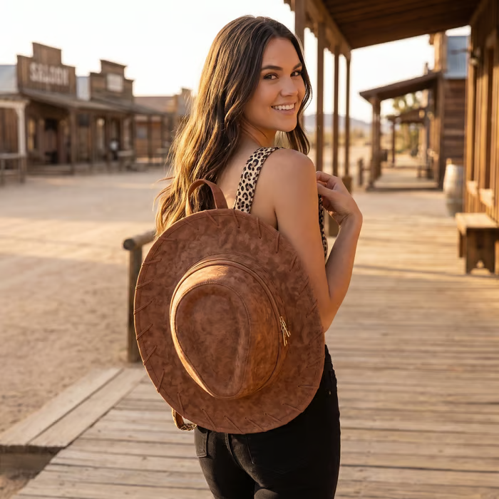 🔥Last Day 49% OFF - 🤠🐎Cowgirl Hat Backpack |✨Carry Your Style Everywhere