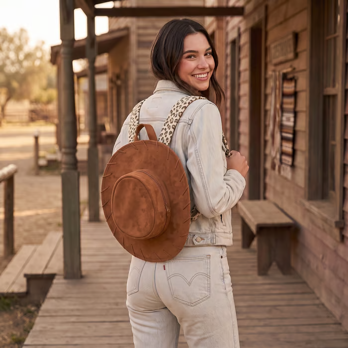 🔥Last Day 49% OFF - 🤠🐎Cowgirl Hat Backpack |✨Carry Your Style Everywhere