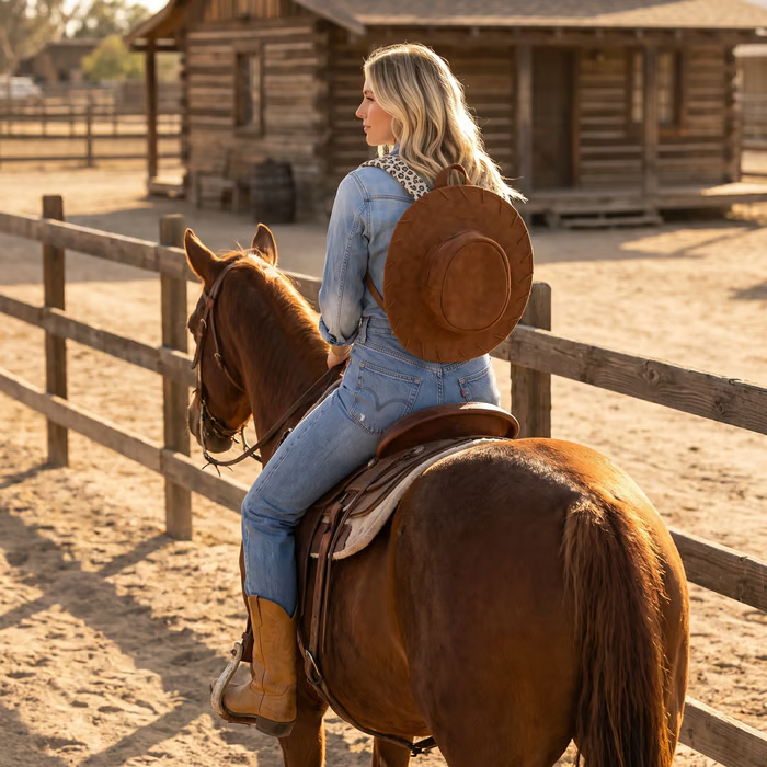 🔥Last Day 49% OFF - 🤠🐎Cowgirl Hat Backpack |✨Carry Your Style Everywhere