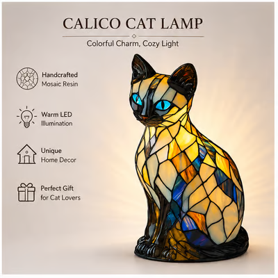 🎁Last Day 49% OFF - 😽Handmade Cat Lamp