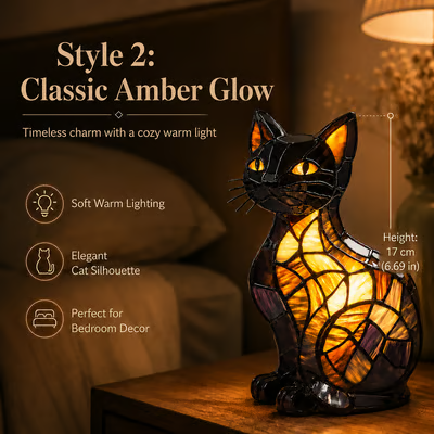 🎁Last Day 49% OFF - 😽Handmade Cat Lamp