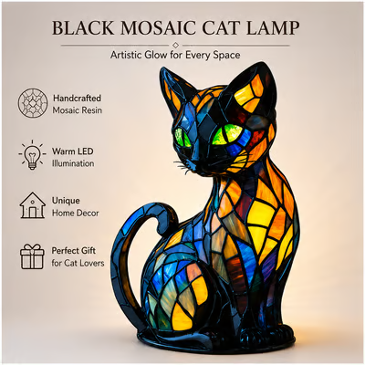🎁Last Day 49% OFF - 😽Handmade Cat Lamp
