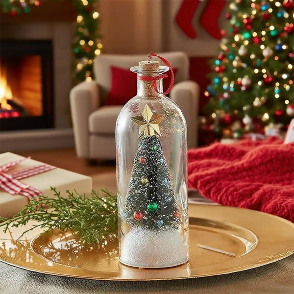 🔥Limited Time 49% Off🎄 8" Recordable Christmas Tree Message In A Bottle